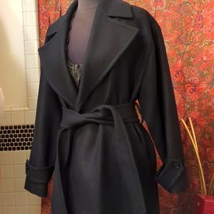 MNG Mango Wool Black Coat